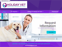 Tablet Screenshot of holidayvet.com